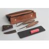 Beavercraft Zestaw do rzeźbienia łyżek 2 noże+akcesoria polerskie w etui skórzanym SO1X