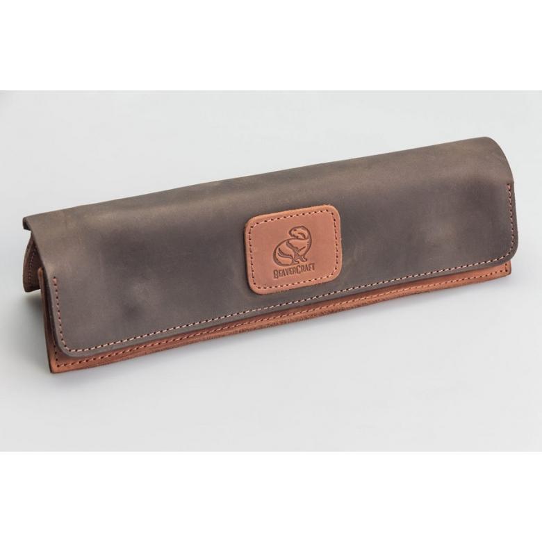Beavercraft Zestaw do rzeźbienia łyżek 2 noże+akcesoria polerskie w etui skórzanym SO1X