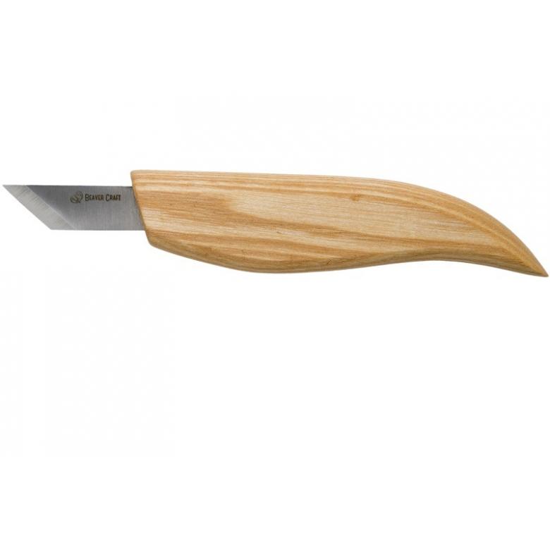 BeaverCraft Nóż snycerski ostrze skośne C12 (C12)