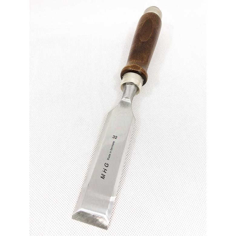 MHG GERMANY Dłuto stolarskie proste 32mm z grabową rękojeścią (1012.32)