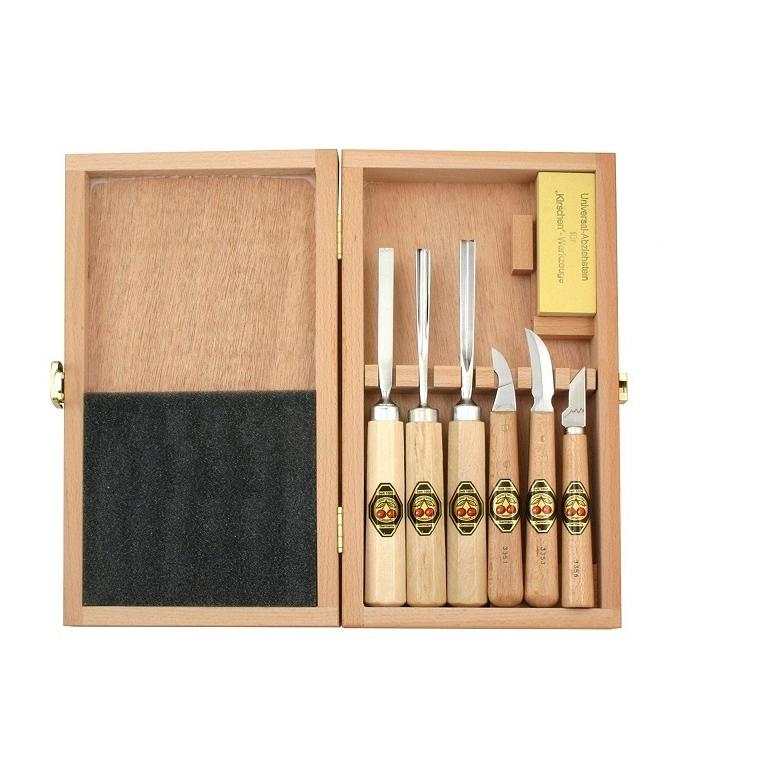 KIRSCHEN Dłuta rzeźbiarskie snycerskie - zestaw 7szt (3437000)