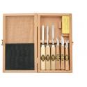 KIRSCHEN Dłuta snycerskie + nóże - zestaw 7 szt (3437000)