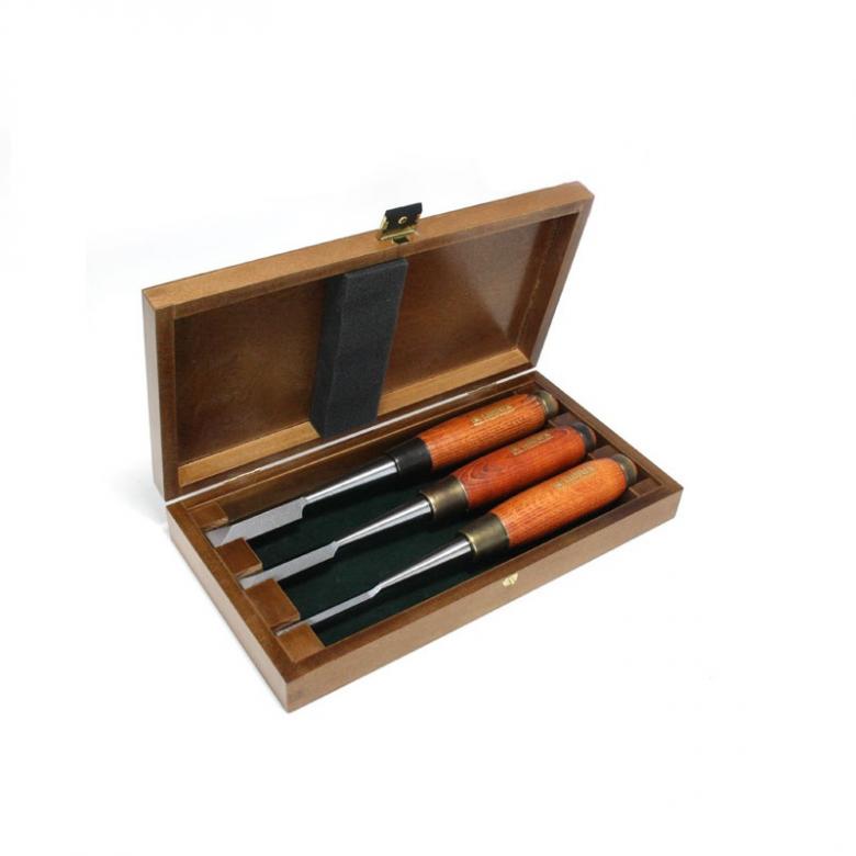 NAREX Dłuta stolarskie PREMIUM do połączeń na jaskółczy - zestaw 3szt (852100)