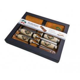 KIRSCHEN Dłuta stolarskie zestaw 4 szt 10-26mm w skórzanym etui (1151000) 2