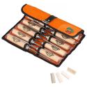 KIRSCHEN Zestaw dłuta rzeźbiarskie 12 szt + kamienie 4 szt w skórzanym etui (3157000)