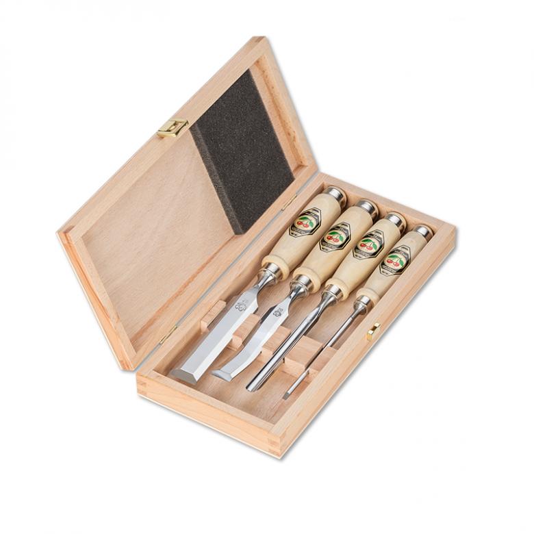 KIRSCHEN Dłuta stolarskie zestaw do rozwiązywania problemów 4 szt (1190000)