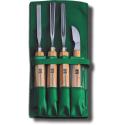 MHG GERMANY Dłuta i nóż rzeźbiarski 4szt zestaw (1700.10)