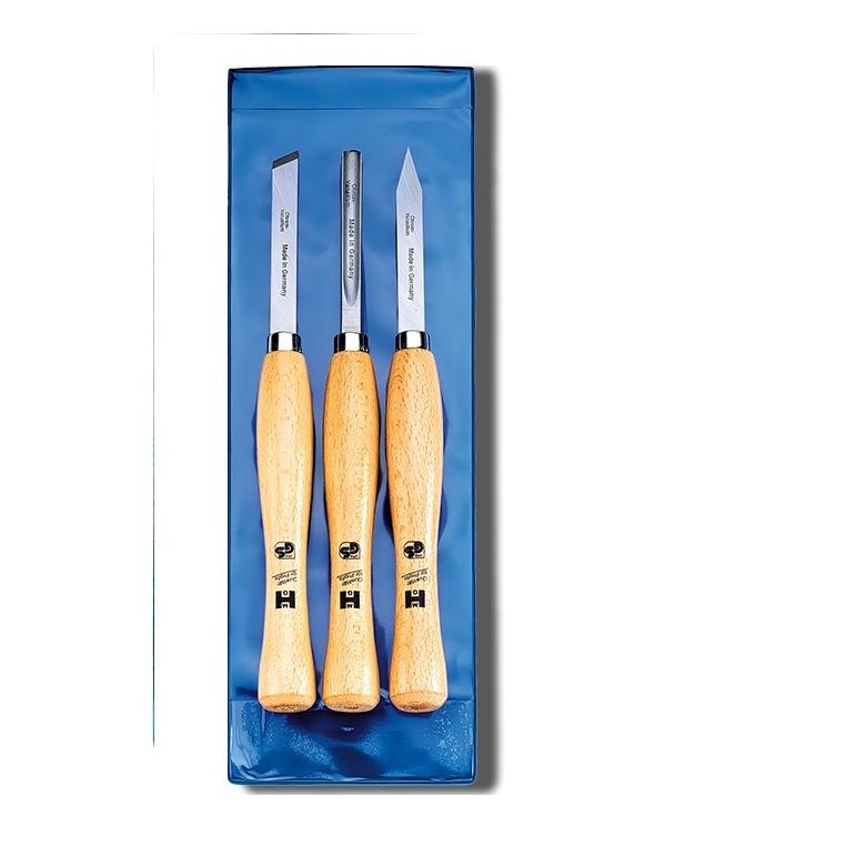 MHG GERMANY Dłuta tokarskie Hobby 3 szt w etui  (1850.03)