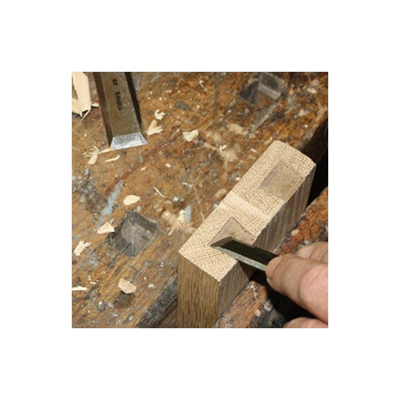 NAREX Dłuta stolarskie skośne z fazowaniem bocznym o szer. 20mm PREMIUM - zestaw 2szt prawe, lewe (851670)