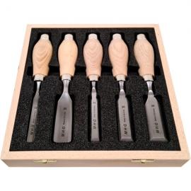 MHG GERMANY Dłuto krótkie proste, żłobak - zestaw 5szt (KU13130.05)