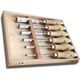 MHG Dłuta stolarskie Premium z boczną fazą zestaw 6szt (P70003.06)