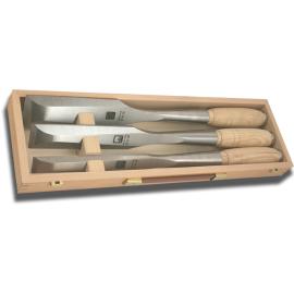 MHG GERMANY Dłuta do belek i bali ostrze proste - zestaw 3szt (TI13103.03)