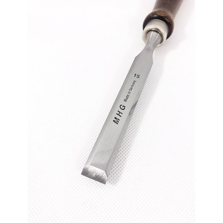 MHG GERMANY Dłuto stolarskie proste 15mm z grabową rękojeścią (1012.15)