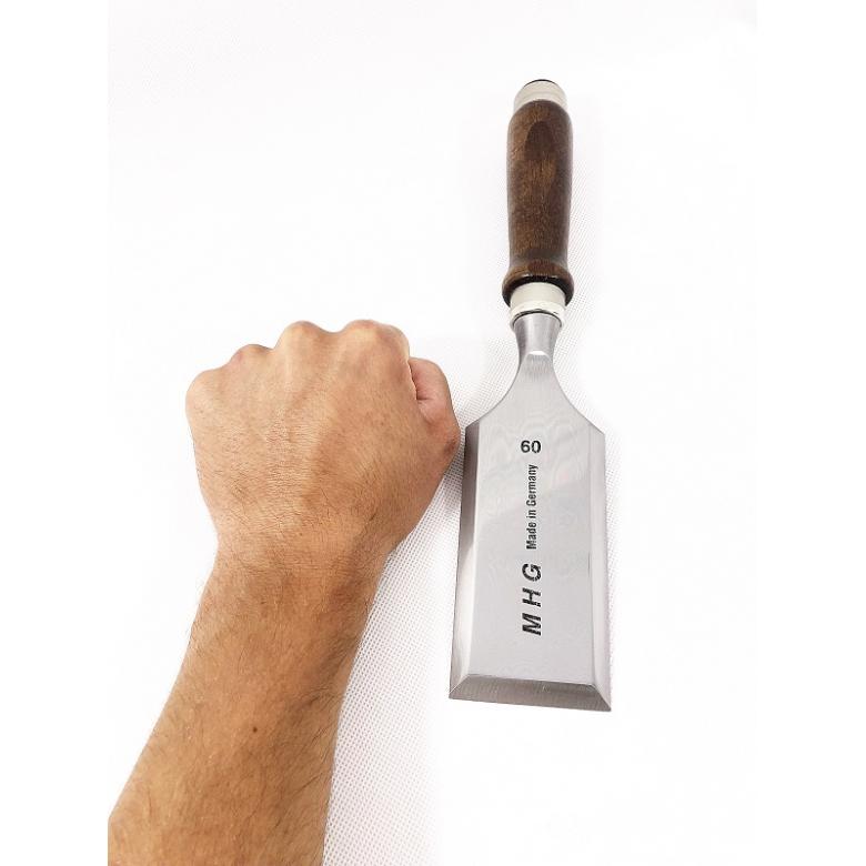 MHG GERMANY Dłuto stolarskie proste 60mm z grabową rękojeścią (1012.60)