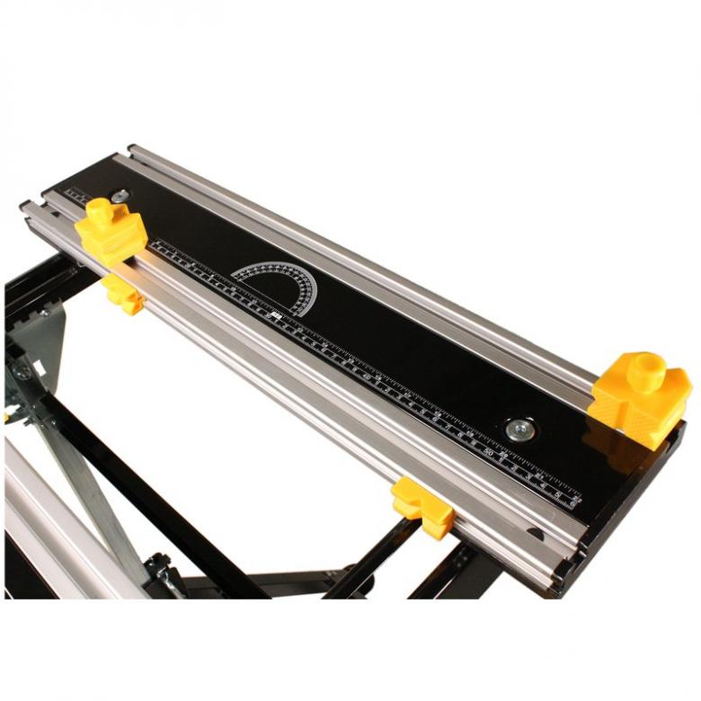 WELDINGER Składany stół warsztatowy 7-stopniowa regulacja, odchylana płyta z aluminium (stół roboczy) 4546