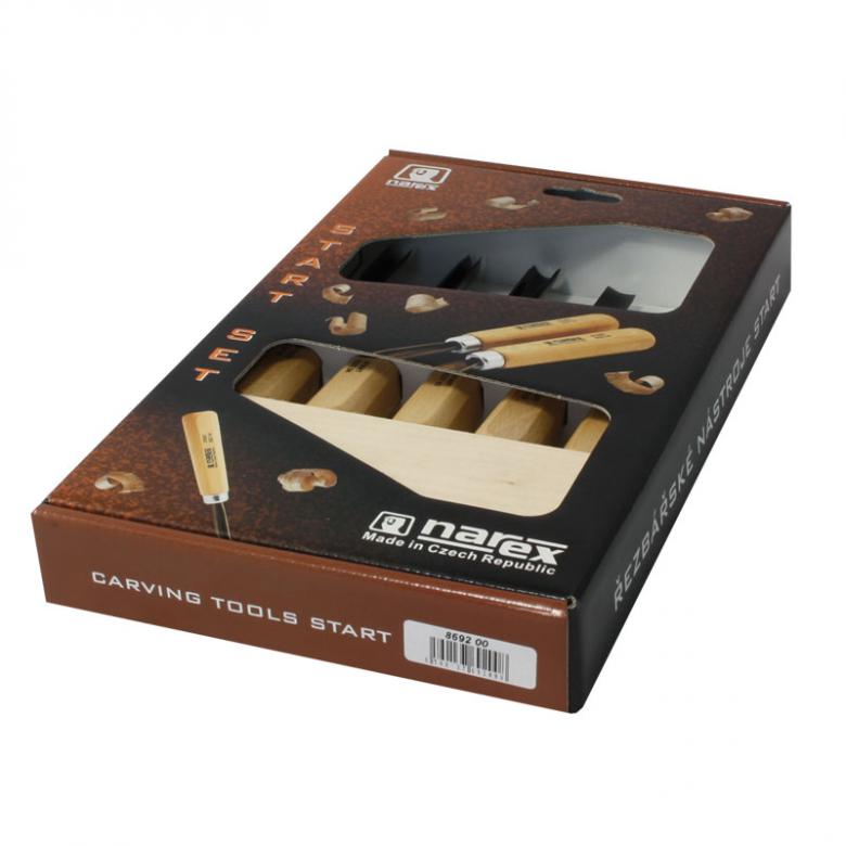 NAREX Dłuta rzeźbiarskie dla początkujących START - zestaw 5szt (869200)