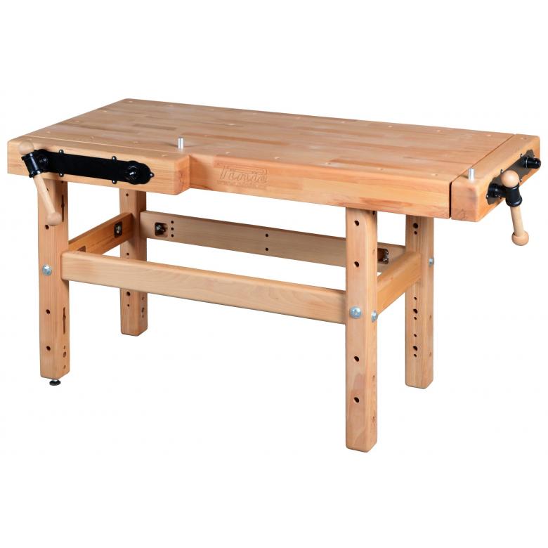 PINIE Stół stolarski z 2 imadłami PROFI II 1500 blat 12 cm (PROFI II1500)