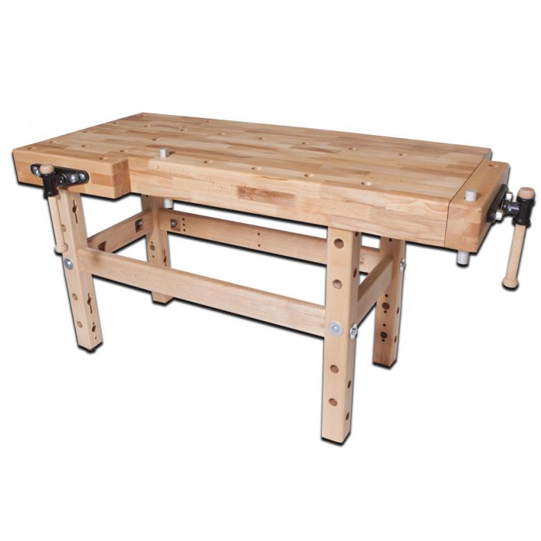 PINIE Stół stolarski z 2 imadłami PROFI 2500 blat 12 cm (PROFI 2500)