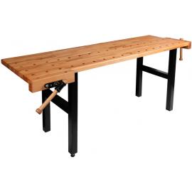 PINIE Stół stolarski HOBBY 2 imadła regulacja wysokości 2000x750mm (HOBBY 3-2 Flexi) 2