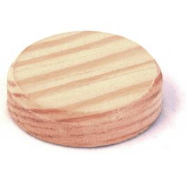 PINIE Zaślepki drewniane sosna lite Ø40 x 7mm 175szt  1kg (111-40001)