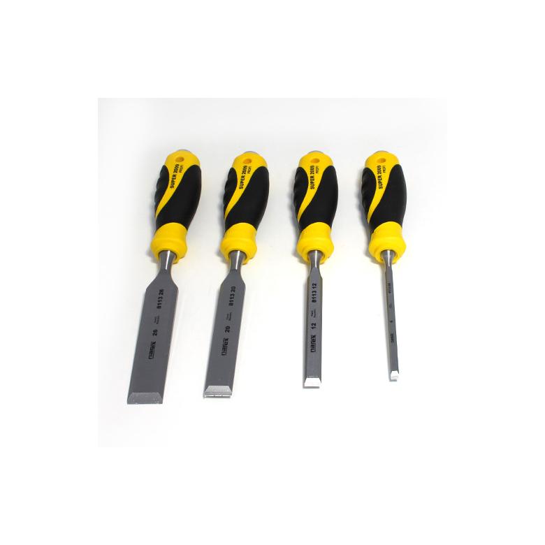 NAREX Dłuta stolarskie proste 6,12,20,26 SUPER LINE- zestaw 4szt (860600)