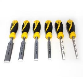 NAREX Dłuta stolarskie proste z fazowaniem bocznym serii SUPER LINE PROFI - zestaw 6szt w drewnianej kasecie (852900) 2