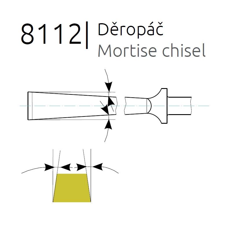 NAREX Dłuto stolarskie gniazdowe 10mm serii WOOD LINE PROFI (811210)