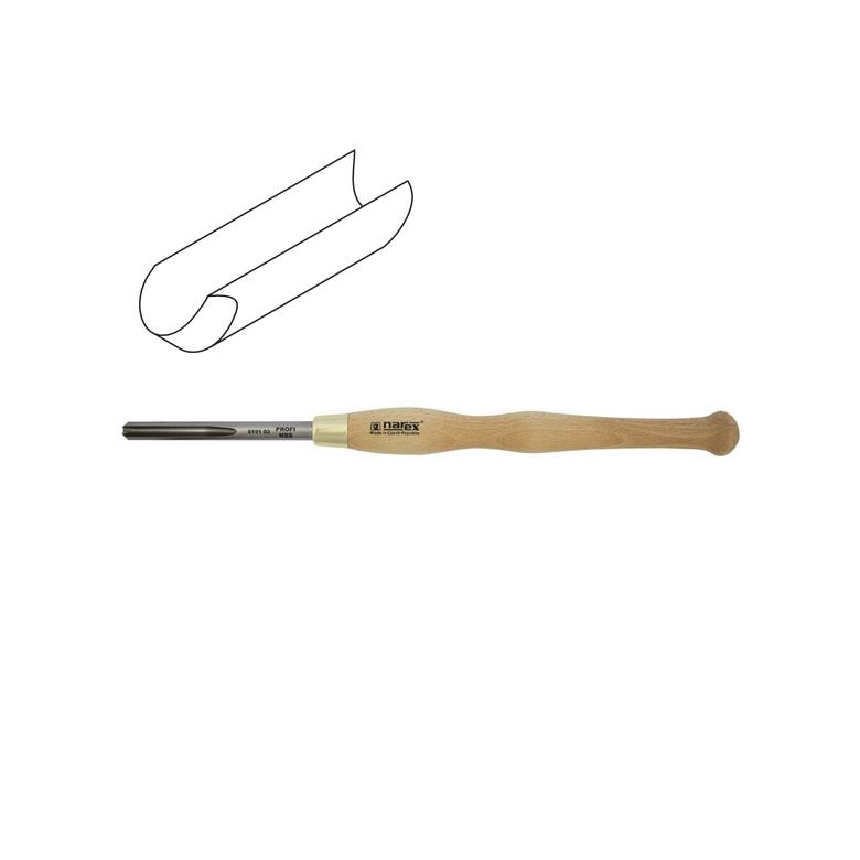 NAREX Dłuto tokarskie wklęsłe HSS serii PROFI LINE (819102)