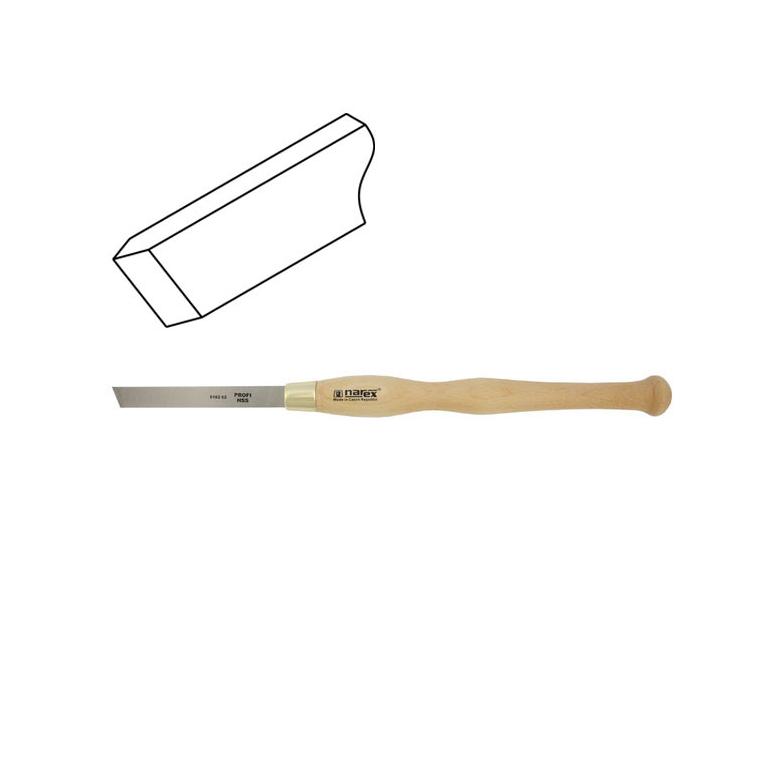 NAREX Dłuto tokarskie płaskie, skośne, faza dwustronna HSS serii PROFI LINE (818202)