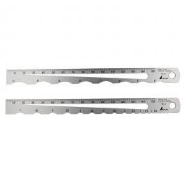 SHINWA Miernik promienia średnicy 8-15mm stal nierdzewna (73571)