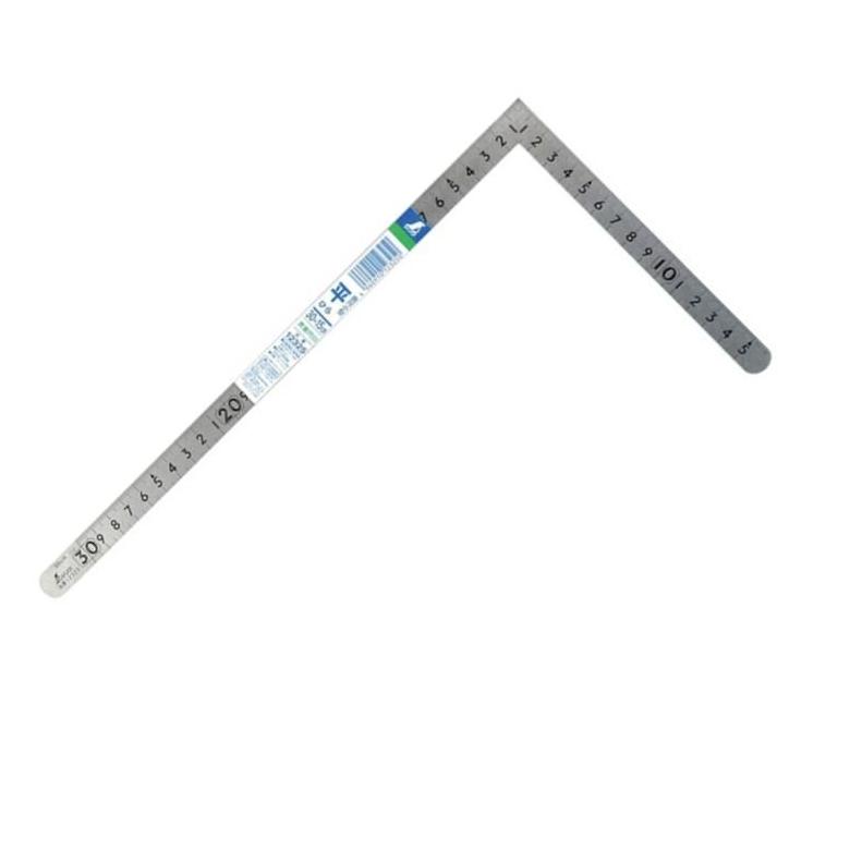 SHINWA japoński kątownik stolarski stal nierdzewna 90° 30x15cm 12325