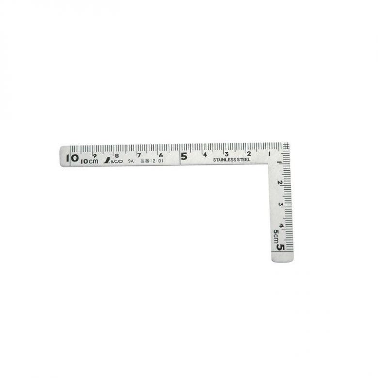 SHINWA kątownik mały stalowy 10x5 cm inox (12101)