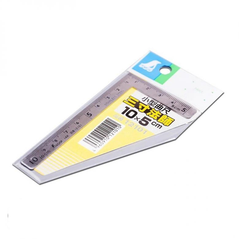 SHINWA kątownik mały stalowy 10x5 cm inox (12101)