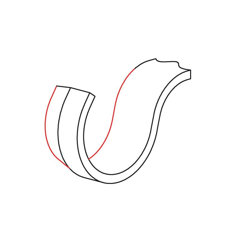 NAREX Nóż rzeźbiarski do łyżek lewy serii PROFI  (822102)