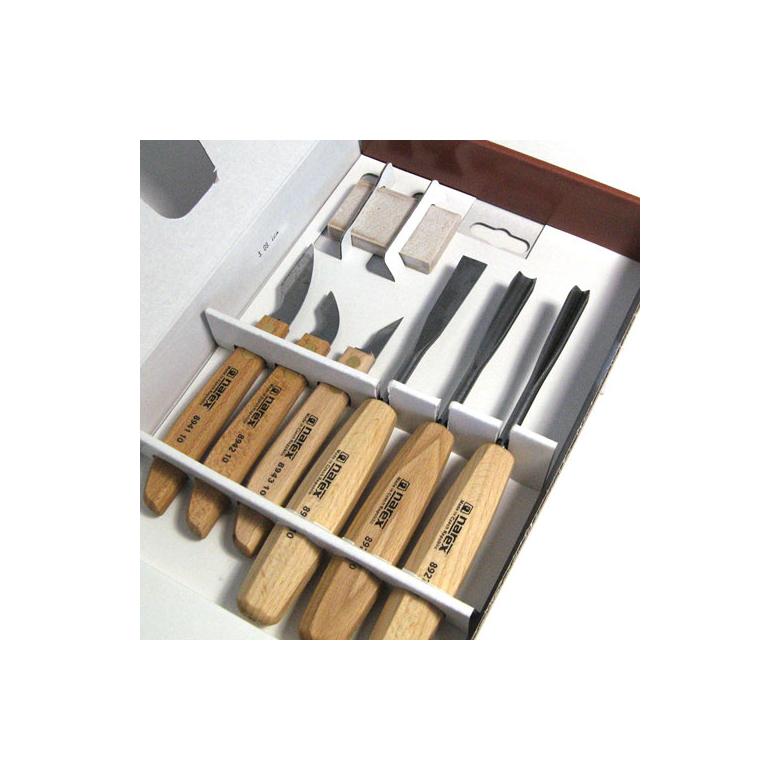 NAREX Dłuta i noże rzeźbiarskie serii  WOOD LINE STANDARD - zestaw 7 elementów (894610)