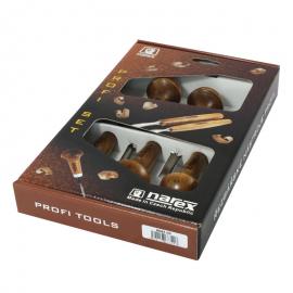 NAREX Dłuta rzeźbiarskie do drzeworytu  PROFI - zestaw 5szt (868300)