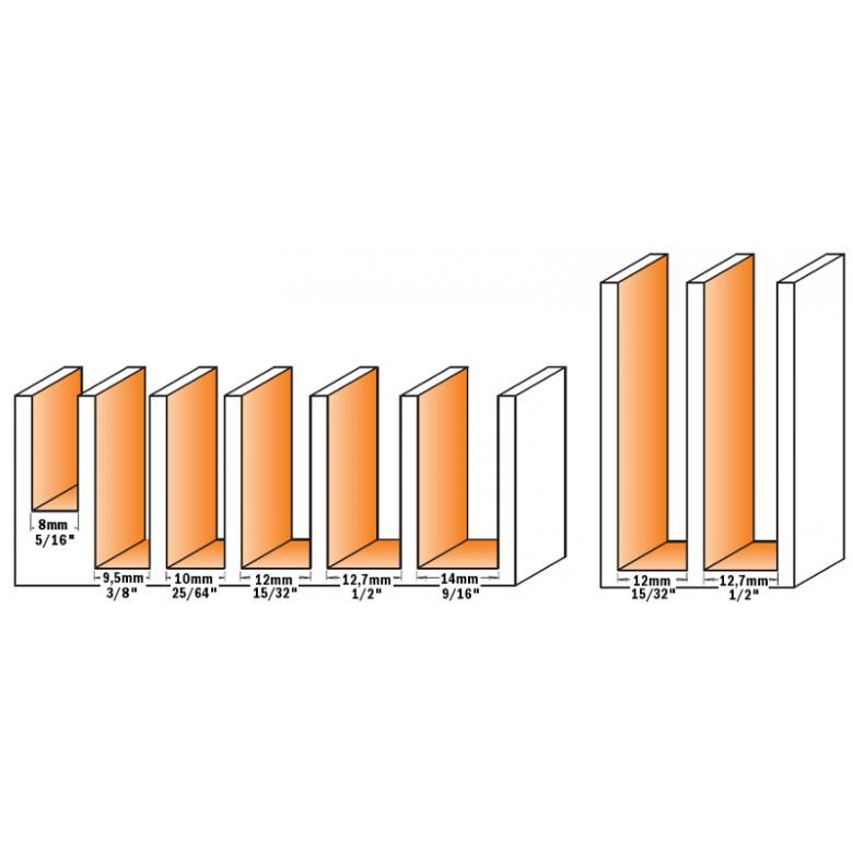 CMT Frez prosty na płytki wymienne  D-10, I-30, L-80, S-12,7mm (651.701.11)
