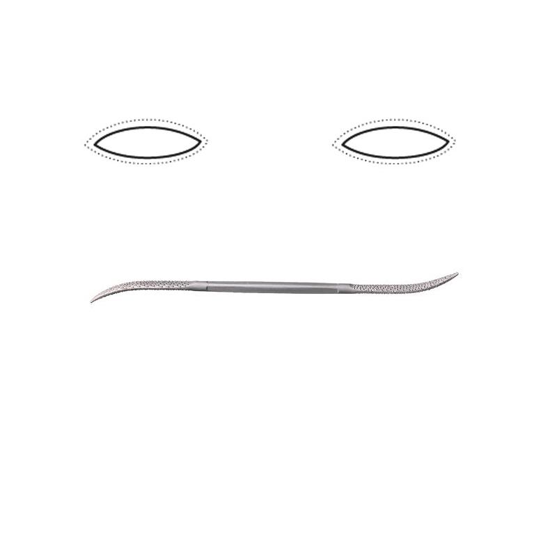 NAREX Pilnik rzeźbiarski owalny 180mm (872583)