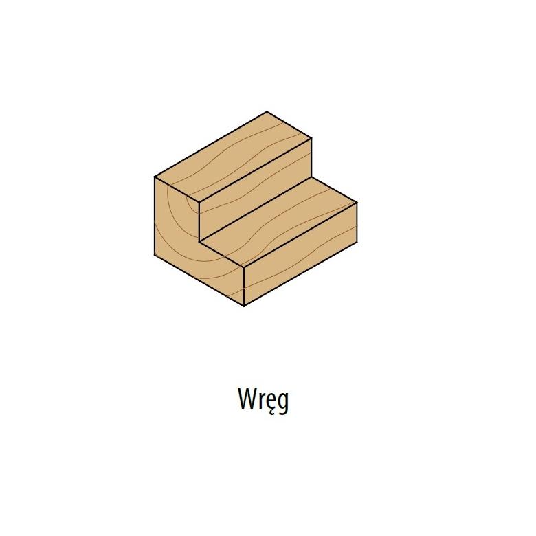 CMT Frez prosty długi serii HM o średnicy 15, długość 31,7, trzpień 8