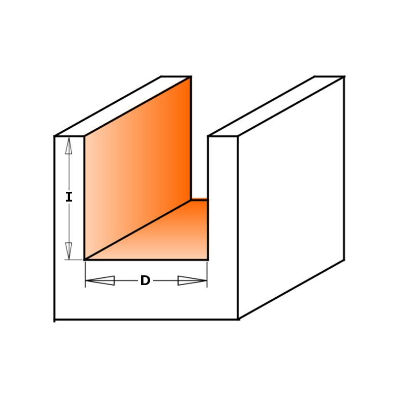 CMT Frez prosty krótki HM D-5 I-12 L-50 S-6 mm (711.050.11)