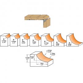CMT Frez zaokrąglający R-6,35, D-25,4, I-12,7, S-6mm (737.222.11) 2