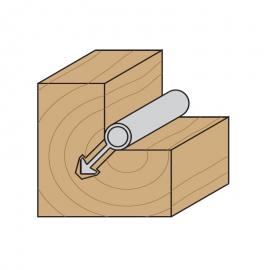 CMT Frez do uszczelek obustronny, śr 3,5mm, trzpień 6,35 (813.001.11) 2