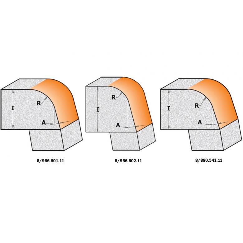 CMT Frez zaokrąglająco-trymujący do twardych materiałów A-18 D-54 I-25,4 S-12mm (980.541.11)