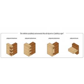 CMT Frez do połączeń na jaskółczy ogon D-19, I-22, L-60,3, A-7°, S-8mm (918.190.11) 2