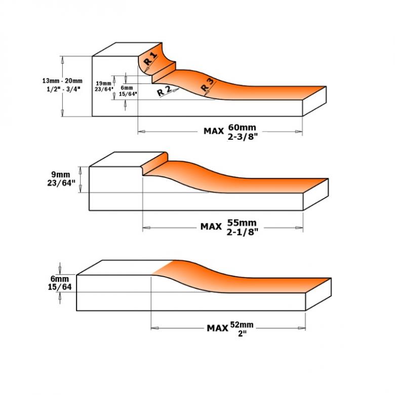 CMT Głowica do płycin D-183 B-35 (694.013.35)