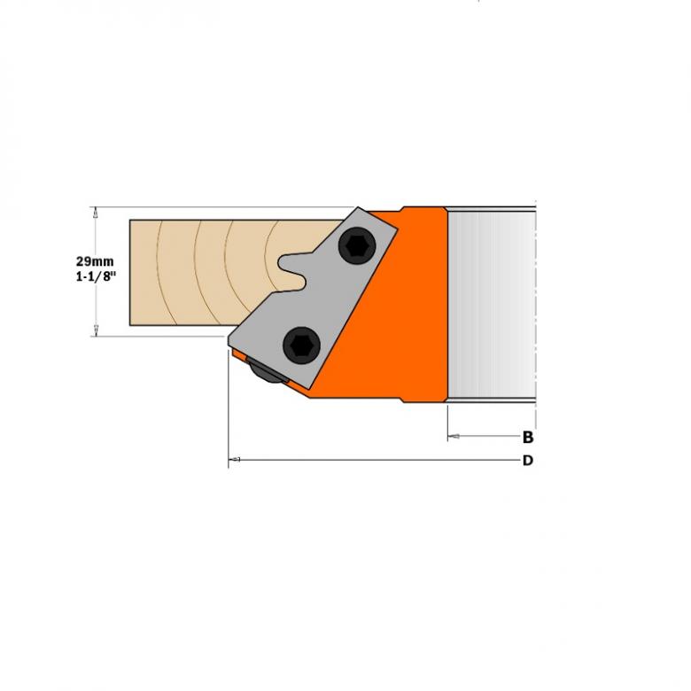 CMT Głowica do połączeń 45° D-140 B-30 (694.011.30)