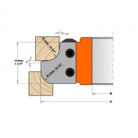 CMT Głowica zaokrąglająca do mebli D-121 B-30 (694.007.30) 2