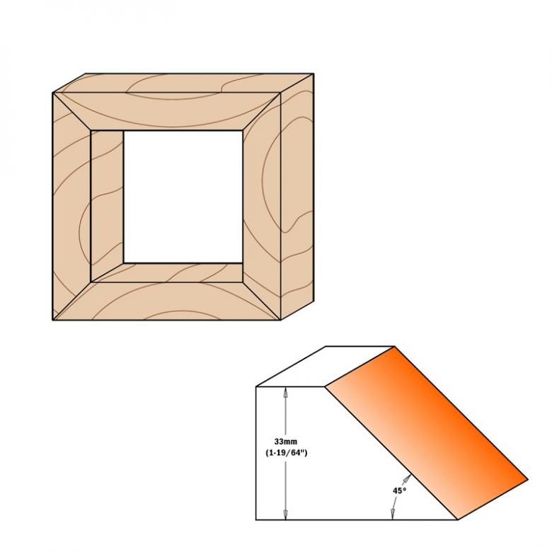 CMT Głowica do skosów 45° D-160 B-50 (694.002.50)