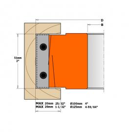 CMT Głowica do wręgów D-100 B-31.75 (694.100.31) 2