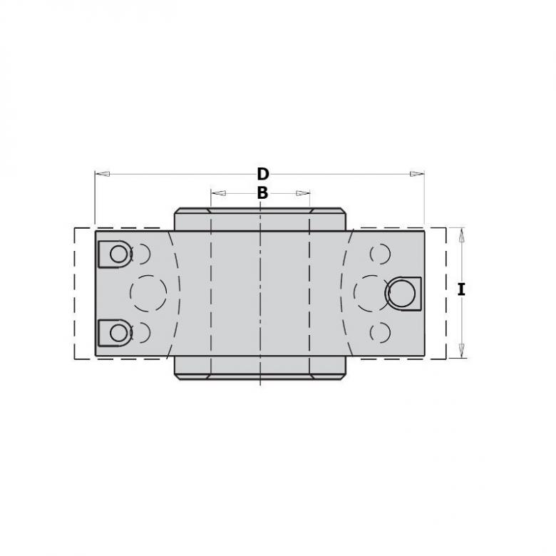 CMT Głowica prosta bez ograniczników D-100 B-25,4 (692.100.26)
